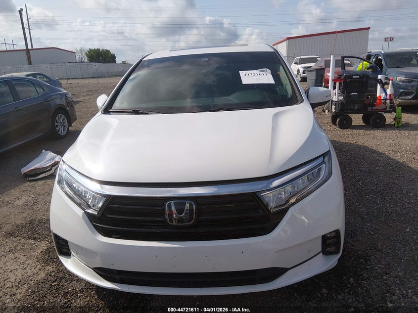 2022 Honda Odyssey Touring VIN: 5FNRL6H82NB057286 Lot: 44721611