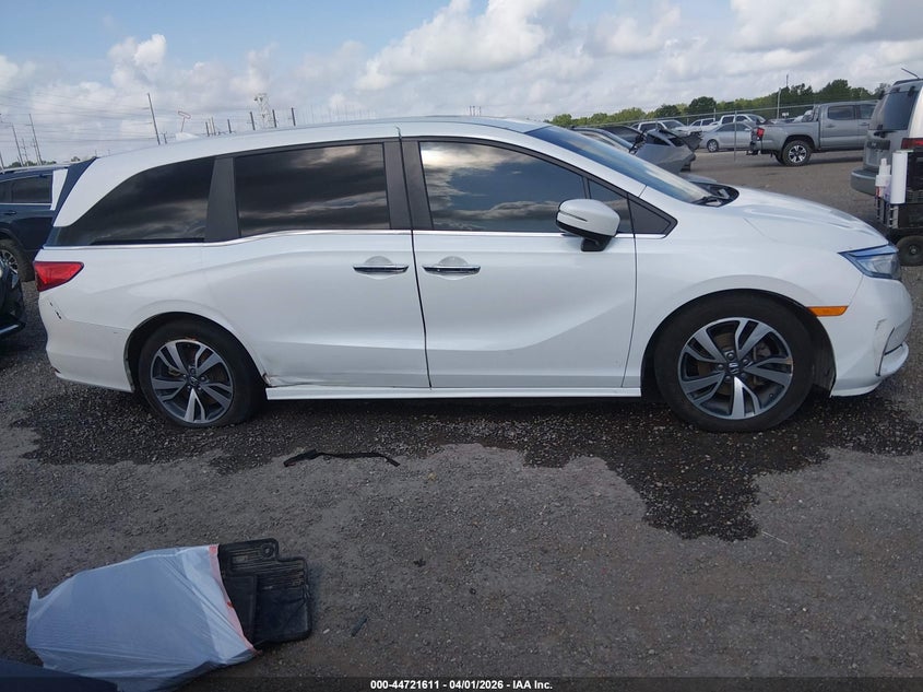 2022 Honda Odyssey Touring VIN: 5FNRL6H82NB057286 Lot: 44721611