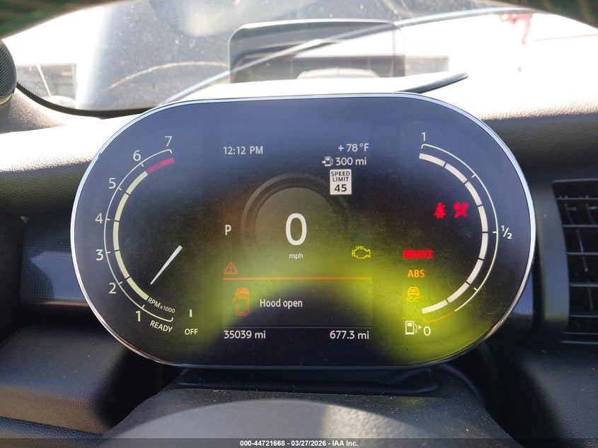 2021 Mini Convertible Cooper S VIN: WMWWJ5C08M3M55955 Lot: 44721668