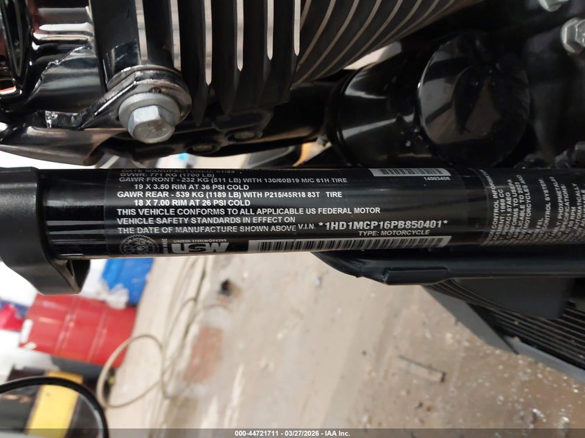 2023 Harley-Davidson Flrt VIN: 1HD1MCP16PB850401 Lot: 44721711