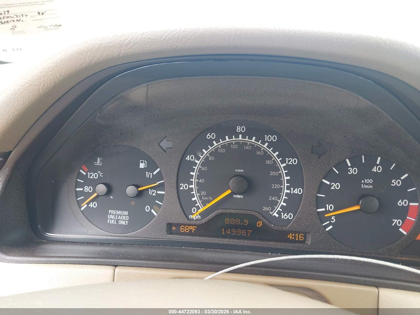 1998 Mercedes-Benz E 320 VIN: WDBJF65F0WA489679 Lot: 44722093