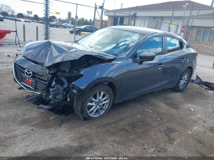 Vin: jm1bm1u72g1335548, lot: 45219304, mazda mazda3 i sport 20162