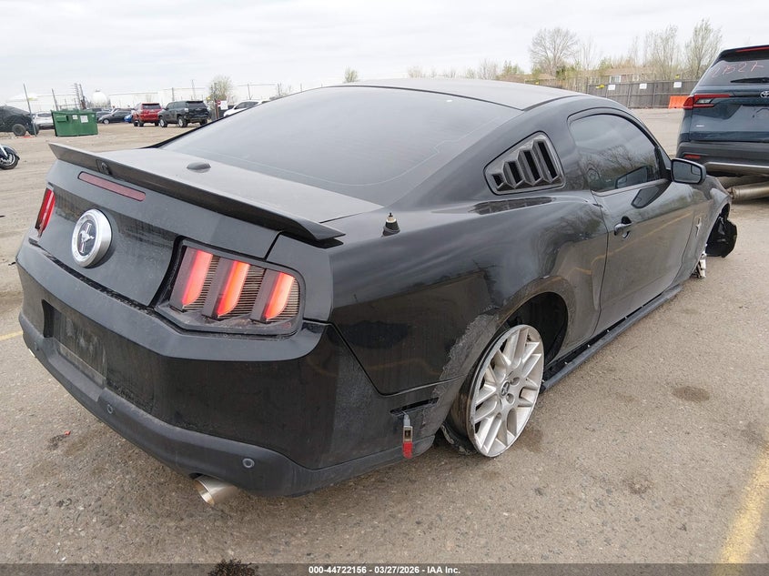 2012 Ford Mustang 3.7 V6 Premium black Lot 111044722156 Vin 1ZVBP8AM1C5259248