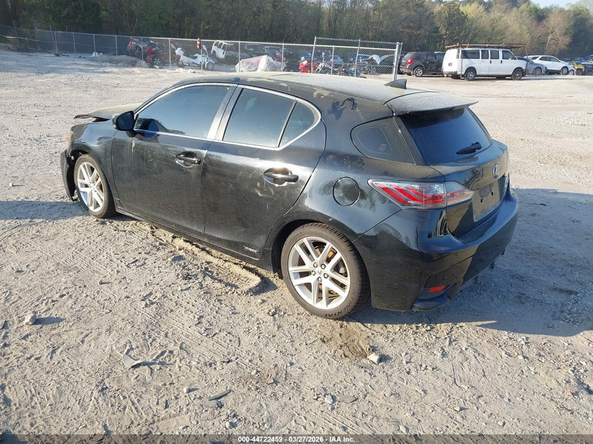 Vin: jthkd5bh0g2259985, lot: 45219609, lexus ct 200h 20163