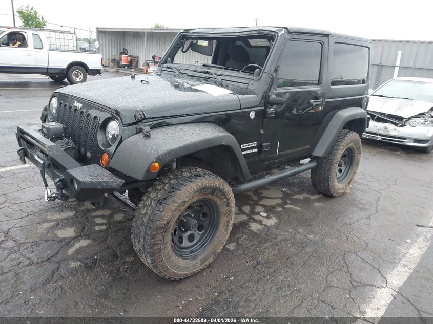 2012 Jeep Wrangler / 3.6 Sport black Lot 111044722509 Vin 1C4AJWAG8CL164020