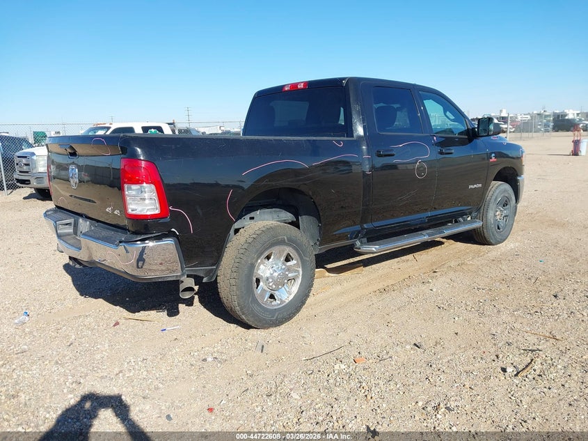 Vin: 3c6ur5dl9ng321358, lot: 45219758, ram 2500 big horn  4x4 6'4 box 20224
