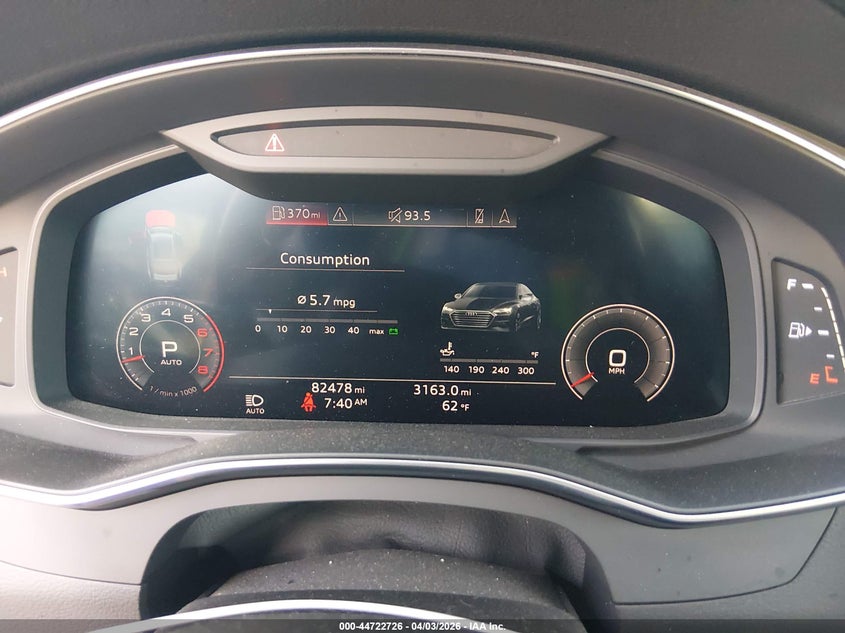 2019 Audi A7 55 Premium VIN: WAUU2AF27KN055607 Lot: 44722726