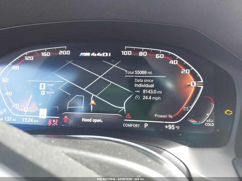 2021 BMW M440I xDrive VIN: WBA13AR00MCG99574 Lot: 44722945