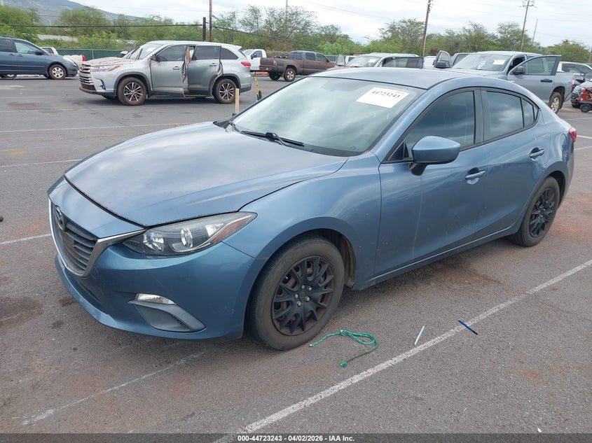 Vin: 3mzbm1u72fm175296, lot: 45220393, mazda mazda3 i sport 20152