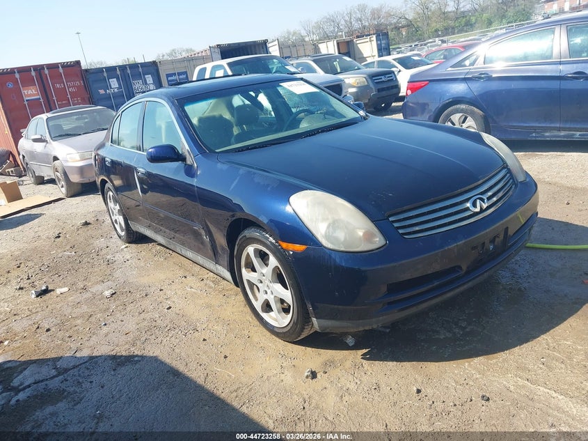 2003 Infiniti G35 Base W/6 Speed Manual