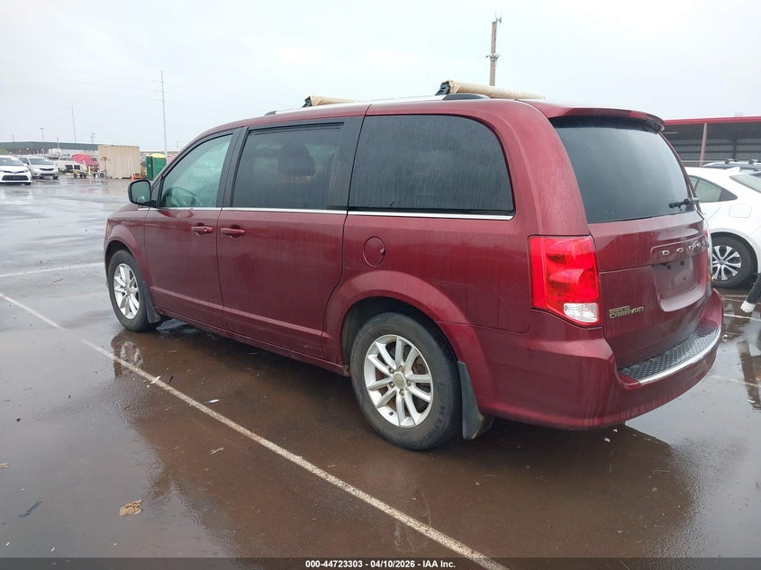 2018 Dodge Caravan 3.6 Grand Sxt red Lot 111044723303 Vin 2C4RDGCG7JR191324