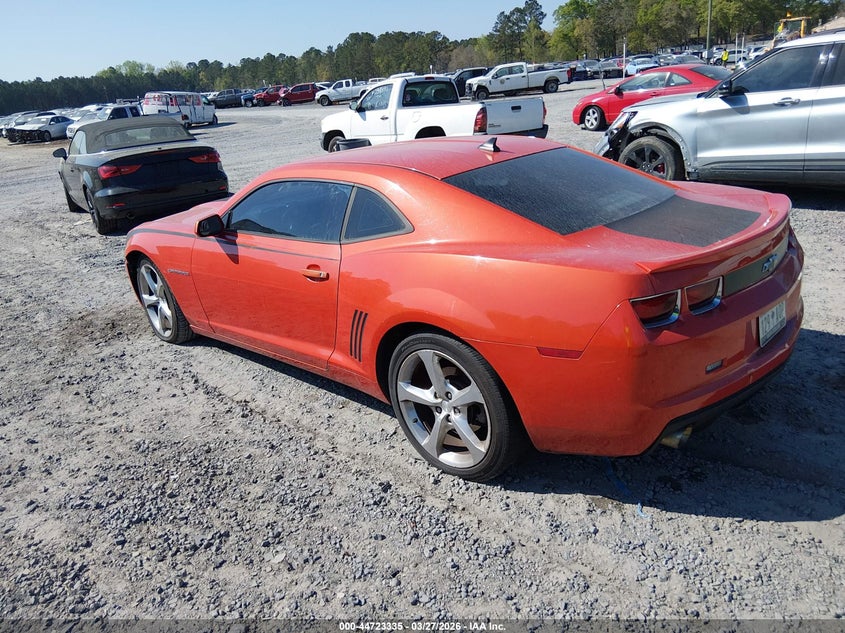 2012 Chevrolet Camaro 3.6 2Ls orange Lot 111044723335 Vin 2G1FA1E37C9193735