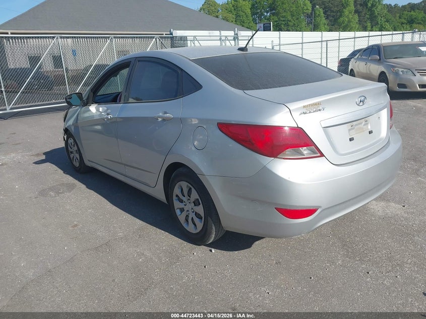 2015 HYUNDAI ACCENT SEDAN 1.6L I-4 DI, DOHC, VVT, 138HP