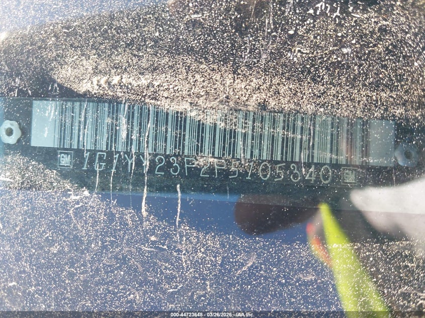 1993 Chevrolet Corvette VIN: 1G1YY23P2P5105340 Lot: 44723648