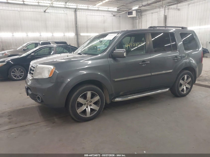 2012 Honda Pilot 3.5 Touring grey Lot 111044724572 Vin 5FNYF4H94CB024092