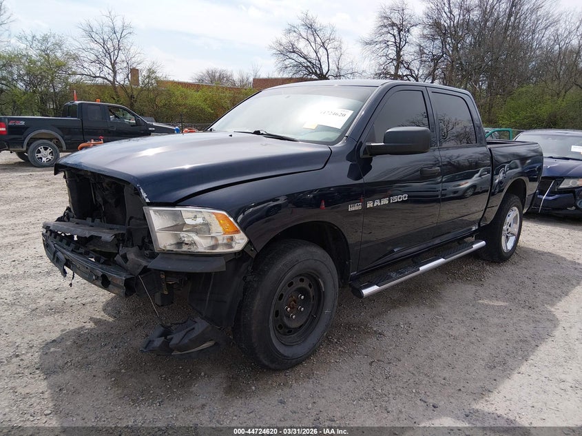 2012 Ram 1500 5.7 Ram St blue Lot 111044724620 Vin 1C6RD7KT3CS320246