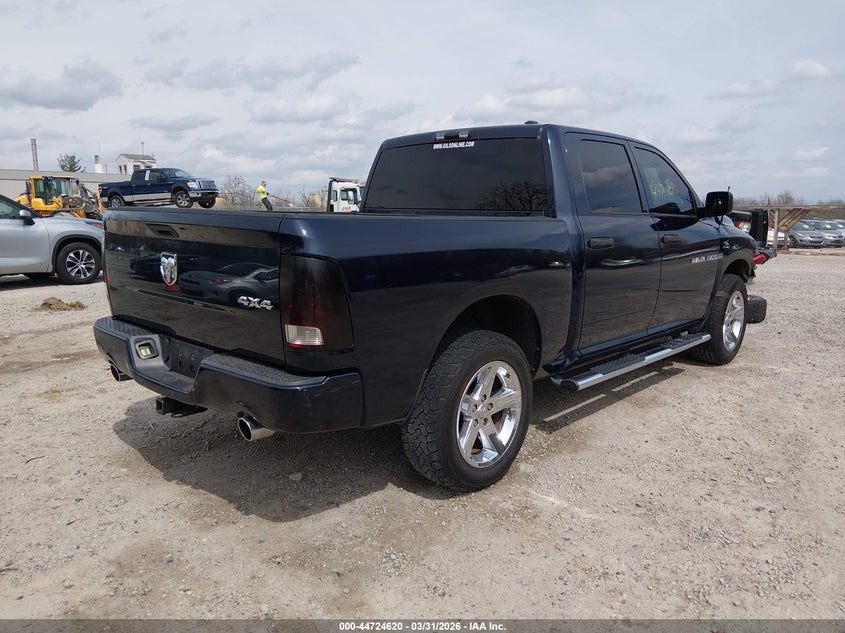2012 Ram 1500 5.7 Ram St blue Lot 111044724620 Vin 1C6RD7KT3CS320246
