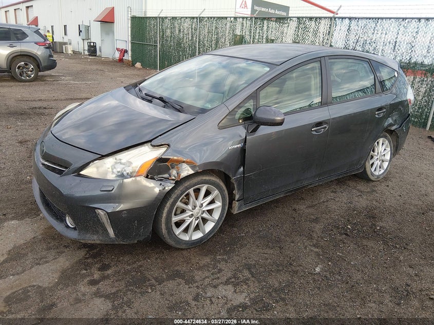 2012 Toyota Prius v 1.8 Prius V Five grey Lot 111044724634 Vin JTDZN3EU7C3098355