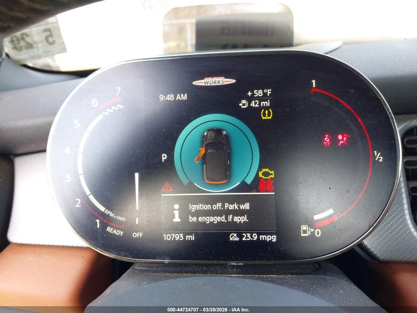 2024 Mini Convertible John Cooper Works VIN: WMW63DL05R3S26404 Lot: 44724707