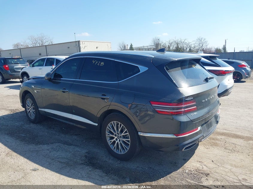 Vin: kmuhbdsb3ru179429, lot: 45221908, genesis gv80 2.5t awd 20243