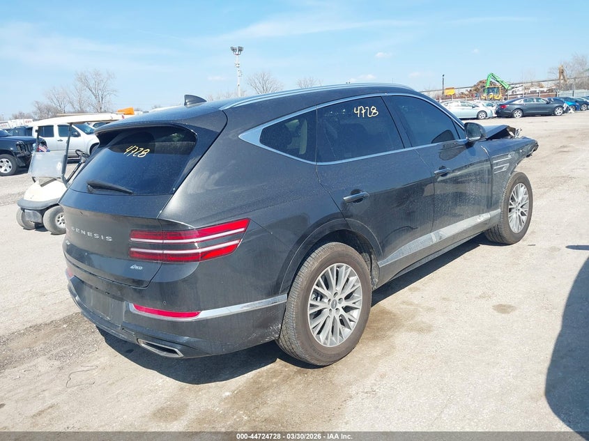 Vin: kmuhbdsb3ru179429, lot: 45221908, genesis gv80 2.5t awd 20244