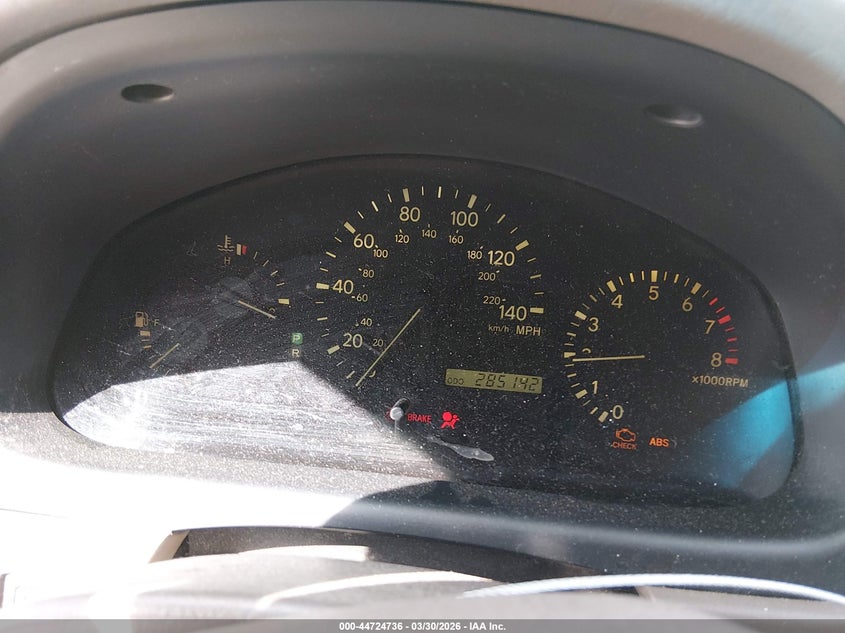 2000 Lexus Rx 300 VIN: JT6GF10U9Y0075580 Lot: 44724736