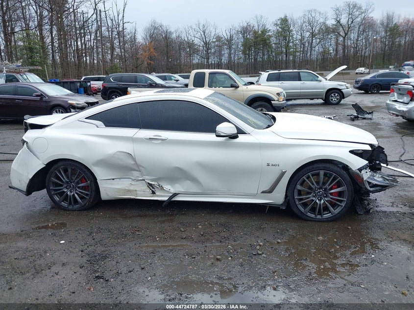 2017 Infiniti Q60 3.0T Red Sport 400 VIN: JN1FV7EK7HM610323 Lot: 47352946