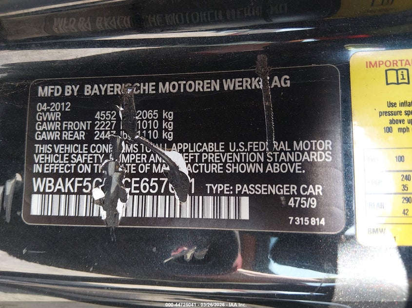 WBAKF5C59CE657671 2012 BMW 3er 3.0 328i Xdrive Black