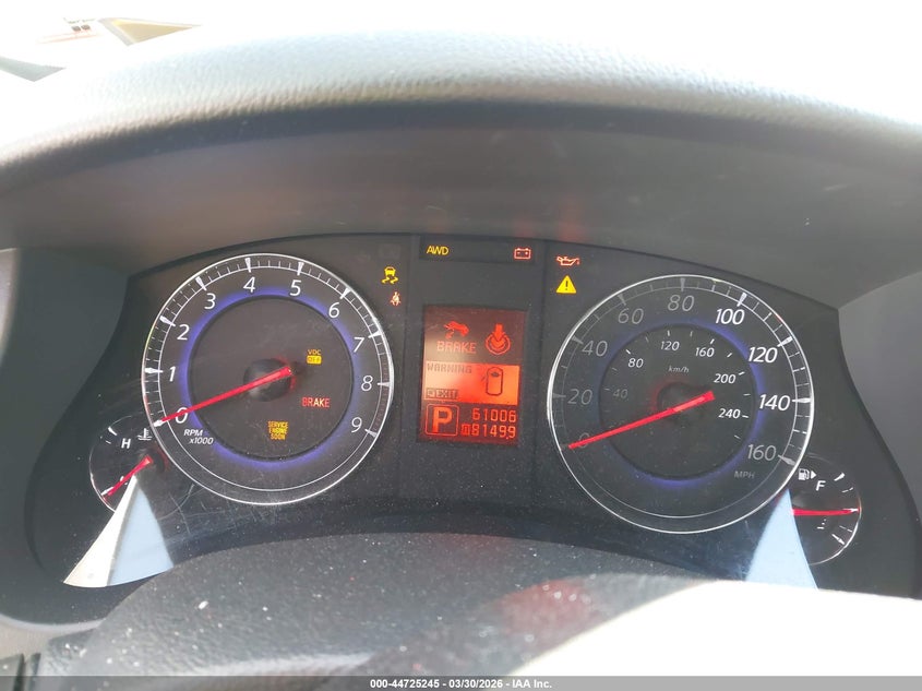 2009 Infiniti Ex35 VIN: JNKAJ09F39M951774 Lot: 44725245