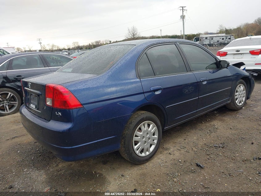 2004 HONDA CIVIC SEDAN 1.7L I-4 115HP