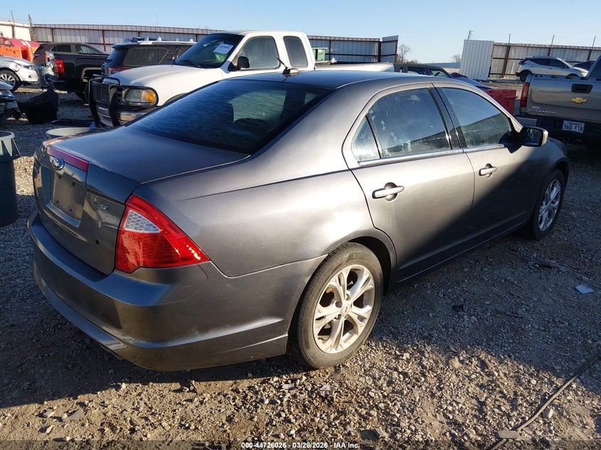 Vin: 3fahp0ha0cr304497, lot: 45223206, ford fusion se 20124