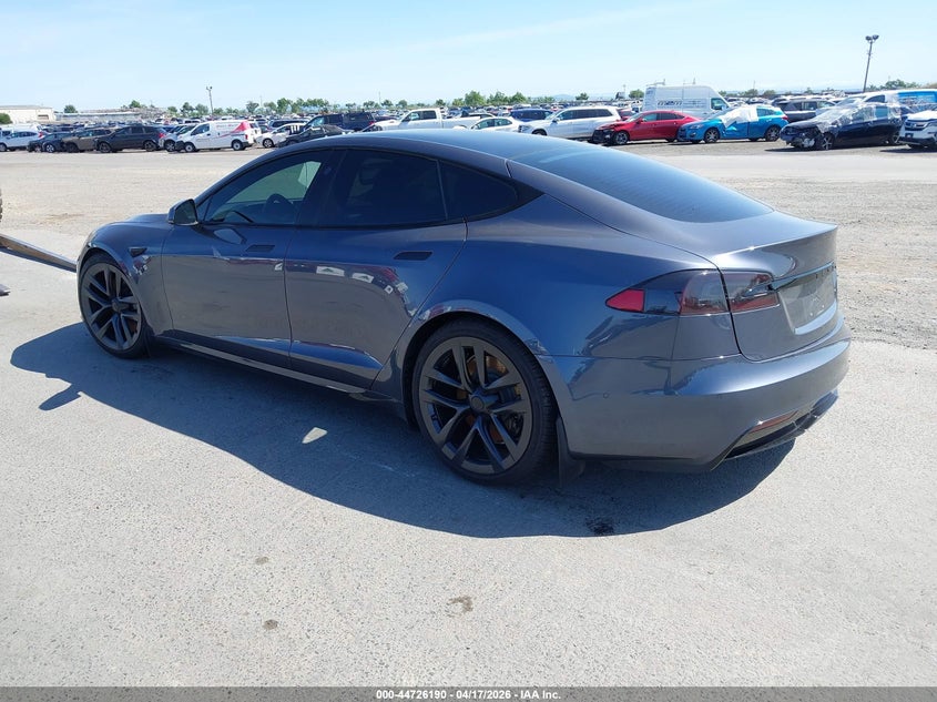 Vin: 5yjsa1e69mf429458, lot: 45223370, tesla model s plaid tri motor all-wheel drive 20213