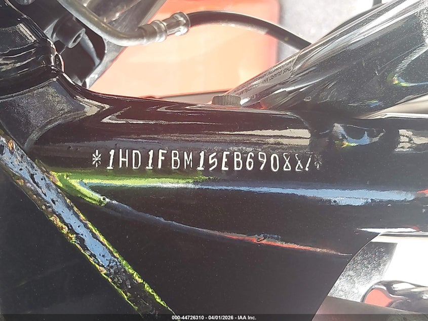 2014 Harley-Davidson Flhr Road King VIN: 1HD1FBM15EB690887 Lot: 44726310