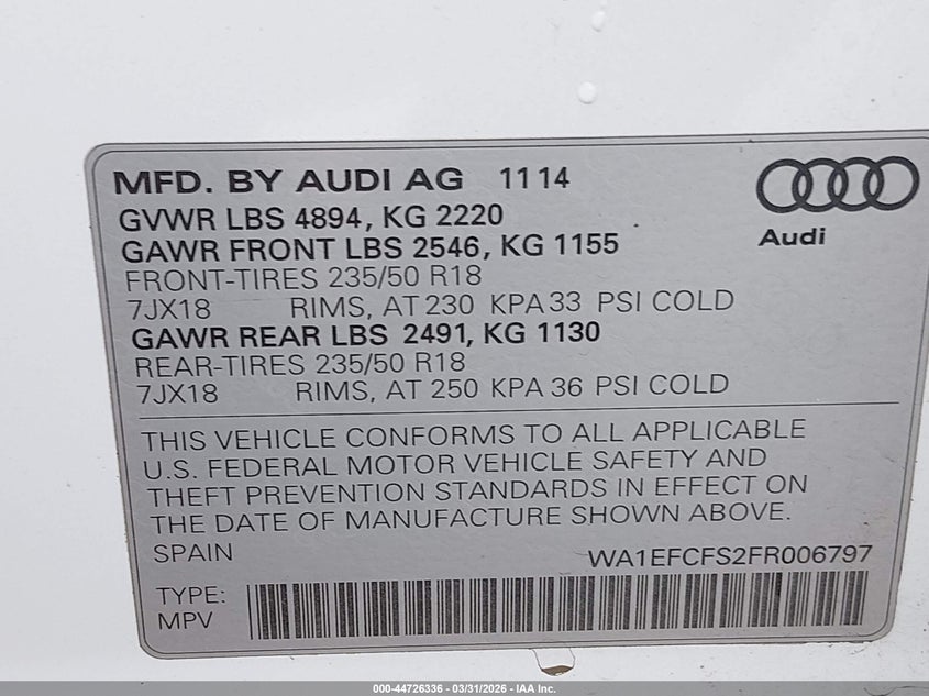 2015 Audi Q3 2.0T Premium Plus #9