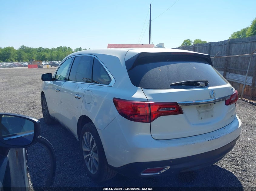 Vin: 5fryd4h63gb042342, lot: 45223559, acura mdx technology   entertainment packages/technology, entertainment   acurawatch plus packages 20163