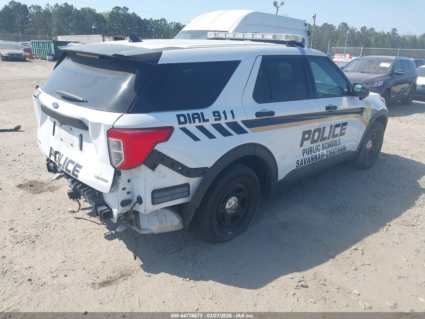 Vin: 1fm5k8ab9ngc42620, lot: 45223852, ford police interceptor utility 20224