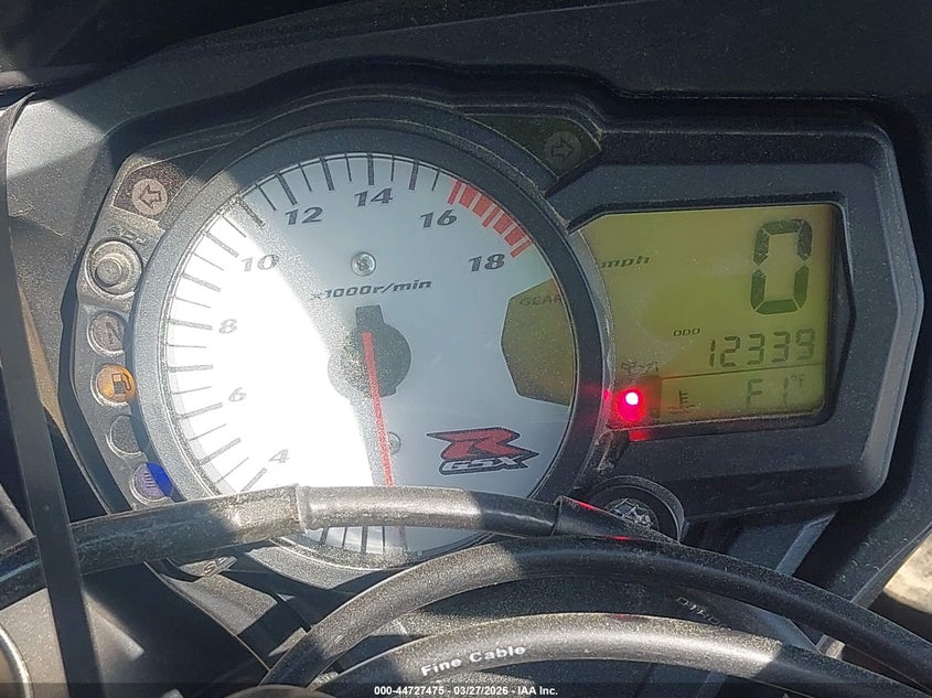 2007 Suzuki Gsx-R600 VIN: JS1GN7DA372113669 Lot: 44727475