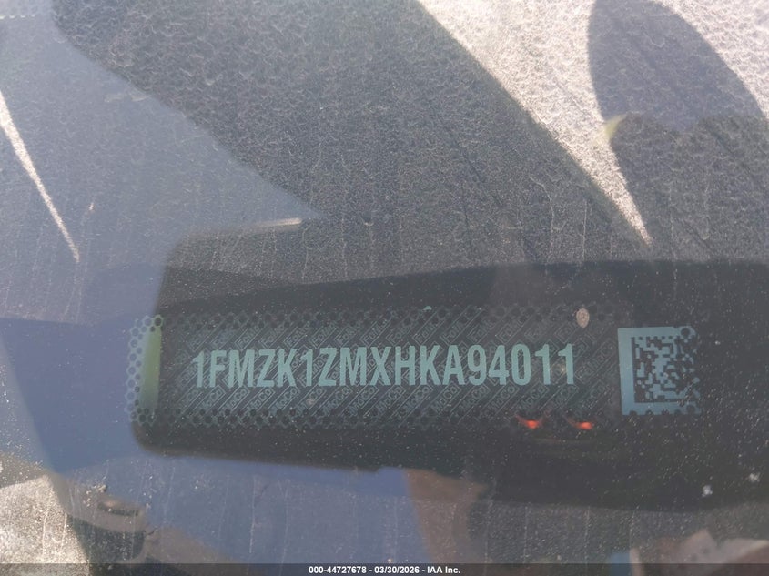 FORD TRANSIT-150 2017 VIN 1FMZK1ZMXHKA94011