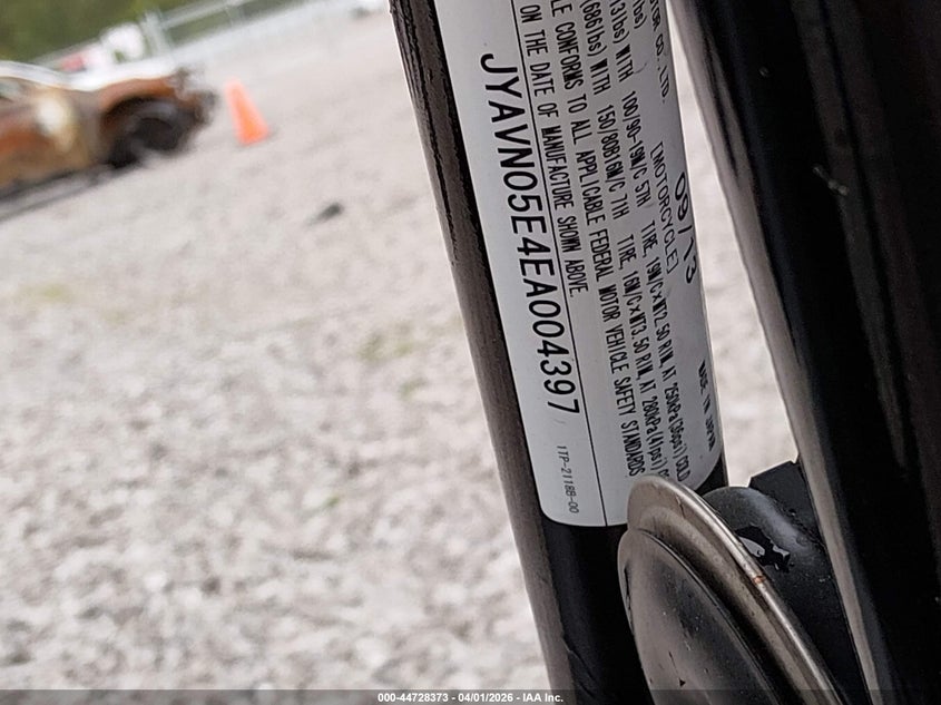 2014 Yamaha Xvs950 Cu VIN: JYAVN05E4EA004397 Lot: 44728373