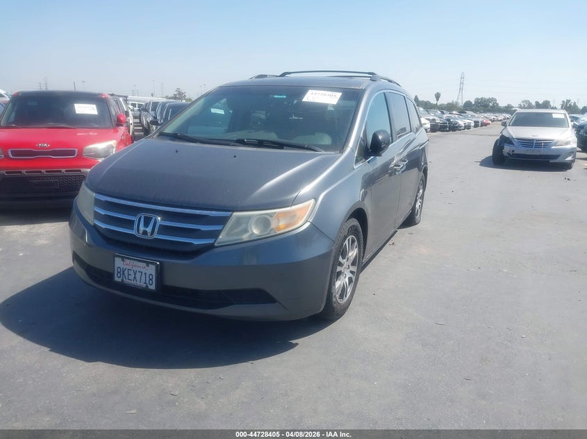Vin: 5fnrl5h64cb007656, lot: 45225585, honda odyssey ex-l 20122