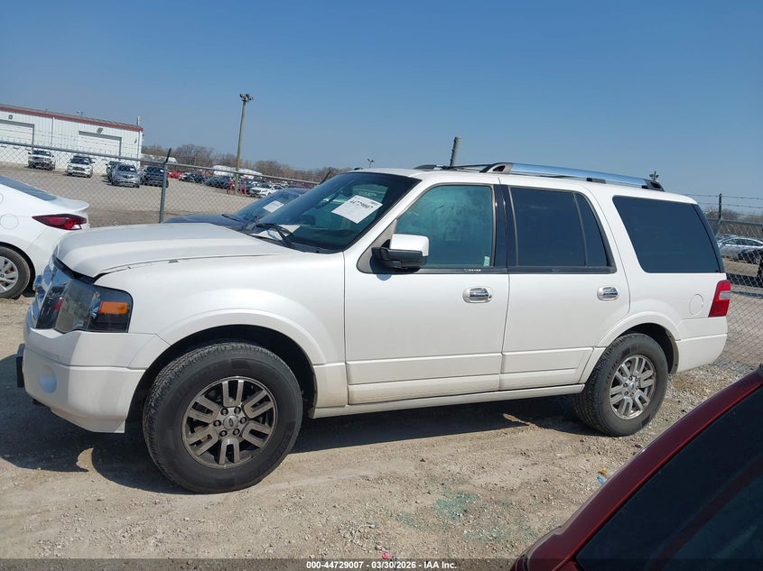 1FMJU2A53CEF39021 2012 Ford Expedition 5.4 Limited white