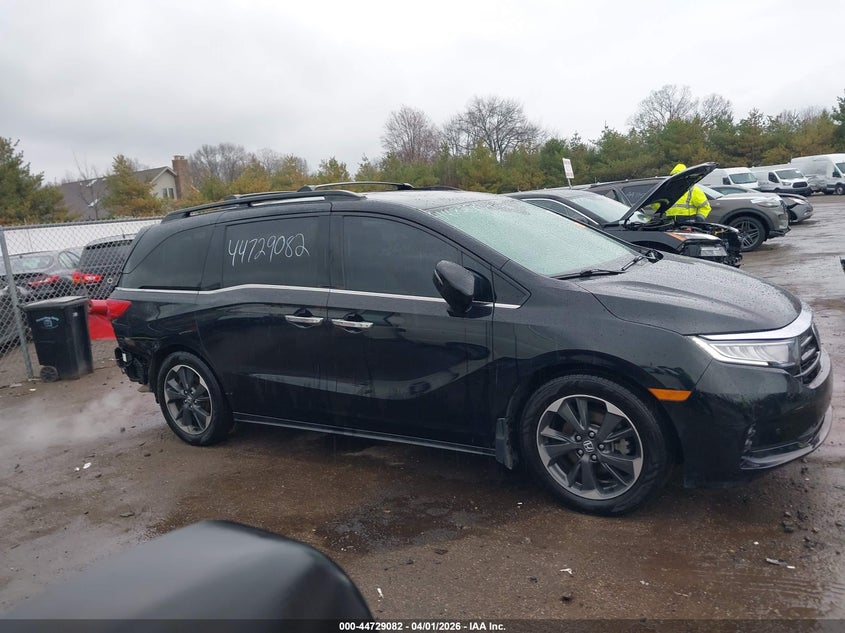 2022 Honda Odyssey Elite VIN: 5FNRL6H99NB012256 Lot: 44729082