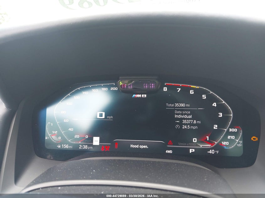 2022 BMW M8 Competition VIN: WBSAE0C08NCK03198 Lot: 44729089