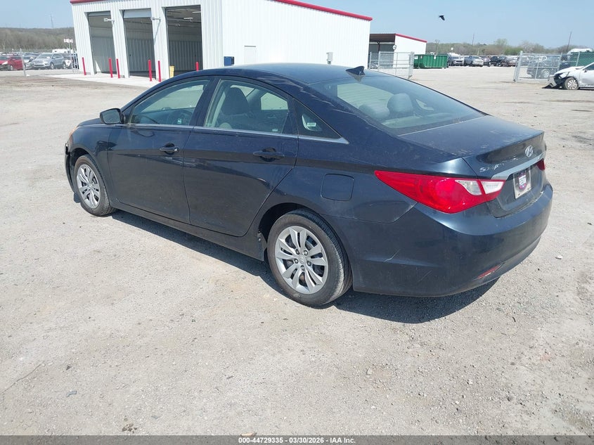 2012 Hyundai Sonata 2.4 Gls grey Lot 111044729335 Vin 5NPEB4AC6CH311231