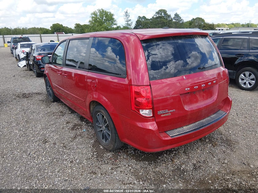 Vin: 2c4rdgbg6gr258411, lot: 45226706, dodge grand caravan se plus 20163
