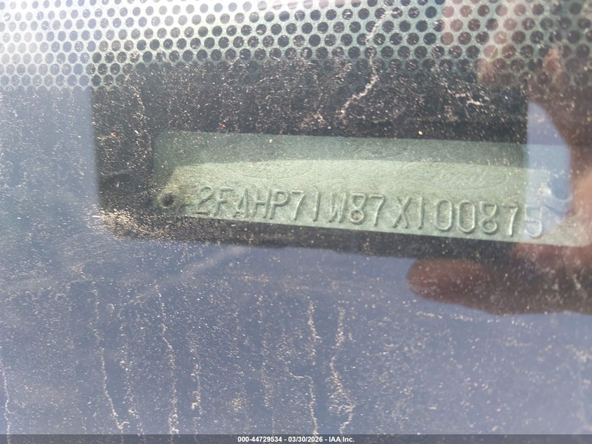 2007 Ford Crown Victoria Police/Police Interceptor VIN: 2FAHP71W87X100875 Lot: 44729534