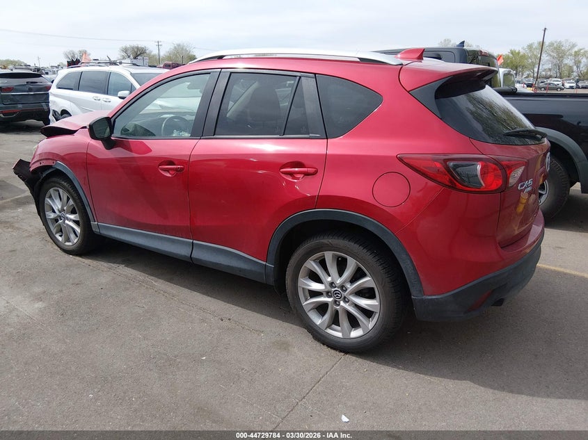 Vin: jm3ke4dyxf0483370, lot: 45226964, mazda cx-5 grand touring 20153