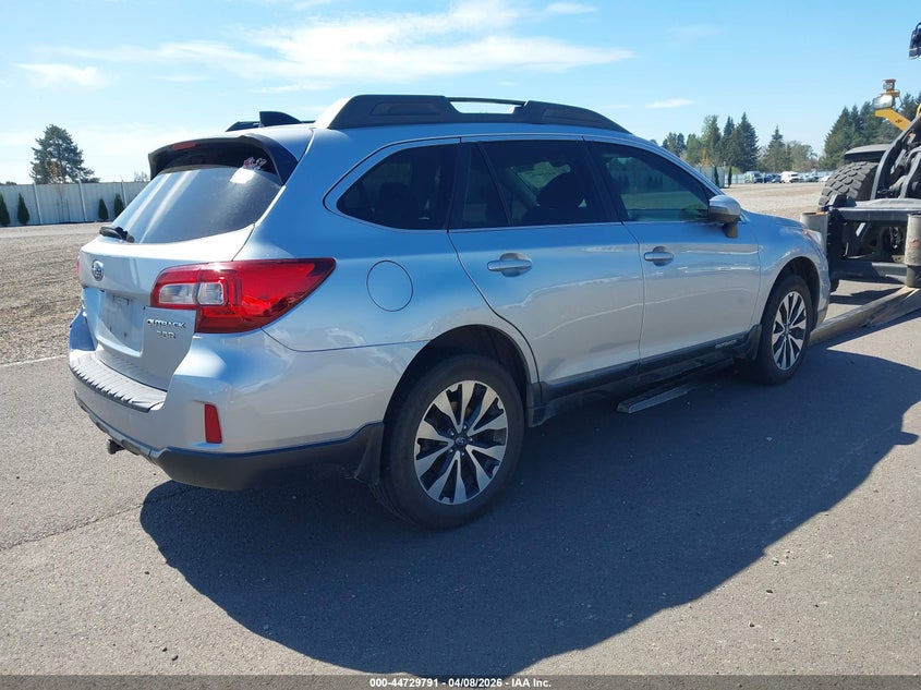 Vin: 4s4bsenc9g3324605, lot: 45226971, subaru outback 3.6r limited 20164