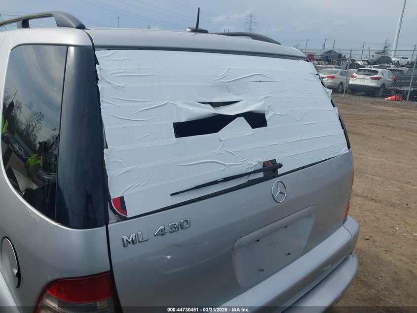 2001 Mercedes-Benz Ml 430 VIN: 4JGAB72E51A237252 Lot: 44730451
