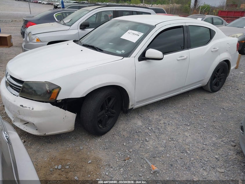 Vin: 1c3cdzcb3cn194893, lot: 45227778, dodge avenger sxt 20122
